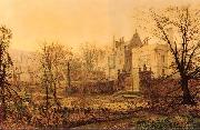 Atkinson Grimshaw Knostrop Hall, Early Morning Norge oil painting reproduction